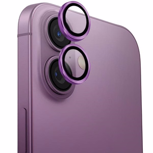 Uniq Optix alumīnija kameras objektīva aizsargstikls ar aplikatoru iPhone 16 / iPhone 16 Plus - rozā