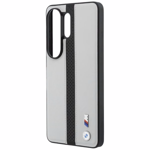 BMW Perforated Stripe Logo MagSafe Maciņš for Samsung Galaxy S26 Ultra - pelēks