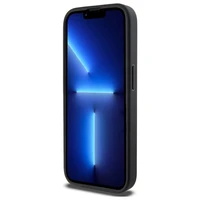 DKNY Grained Metal Logo MagSafe viedtālruņa apvalks iPhone 15 Pro Max - bēšs