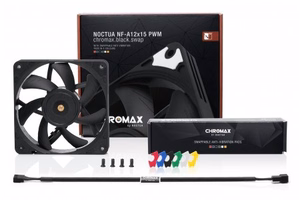 Noctua NF-A12X15 PWM CH.BK.S datora dzesēšanas komponents Datora korpusa ventilators 12 cm melns