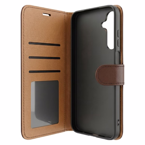 Smart Luxe ādas maciņš Samsung Galaxy S24 brūns