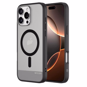Incase Slim Case vāciņš ar MagSafe iPhone 16 Pro Max tālrunim, caurspīdīgs melnā krāsā