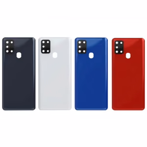 Aizmugurējais vāciņš Saderīgs ar Samsung A217 A21s / Melns / (ar camera lens) HQ