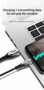Ātrās uzlādes kabelis ar Micro USB / 3A / 2m Joyroom S-M41 (melns)