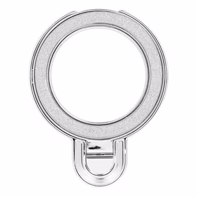 Tālruņa statīvs CIRCLE GLITTER – lipīgs – sudraba