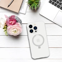 Viedtālruņa apvalks ar statīvu MagSafe Iphone 12 Pro (m) - sudrabains