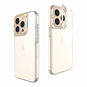 Caurspīdīgs TPU viedtālruņa apvalks Iphone 15 Plus zelta