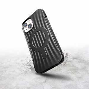 Raptic X-Doria Clutch viedtālruņa apvalks iPhone 14 ar Magnētisko melnu aizmugurējo pārklājumu