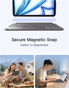 Inateck KB04122 AceTouch vāciņš ar tastatūru ierīcei iPad 10.9–11", pelēks