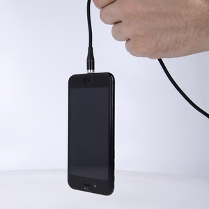 Maxlife MXUC-03 magnētiskais kabelis USB - Lightning + USB-C + microUSB 1,0 m 3A melns neilons