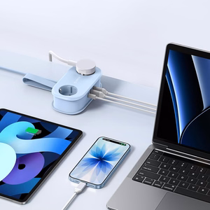 Orico AP3 20W GaN 5in1 strāvas sadalītājs 2x AC + 2x USB-A + 1x USB-C - zils