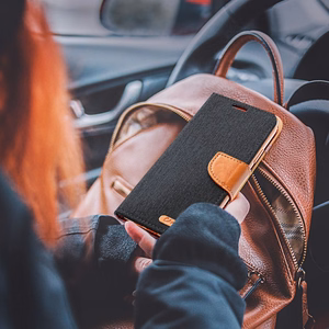 CANVAS grāmatas apvalks SAMSUNG S24 Plus melns