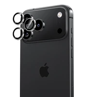 Benks Grūdinātais stikls Glass Warrior Metāla objektīva aizsargstikls kamerai Iphone 17 Pro/17 Pro Max (3 gab.) melns