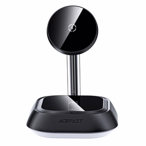 3in1 Acefast E16 15W inductive charging station for phone / headphones / watch - black