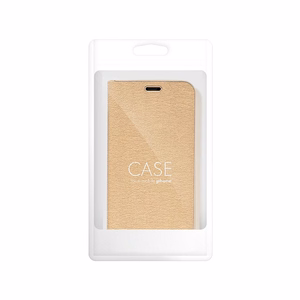 LUNA Book Gold maciņš priekš Xiaomi Redmi Note 15 Pro Plus 5G, zeltains
