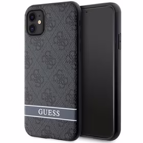 Guess GUHCN61P4SNK iPhone 11 / Xr pelēks/pelēks hardcase 4G Stripe