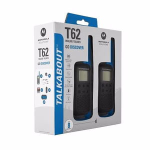 Motorola Talkabout T62 dubultpakete + lādētājs zils