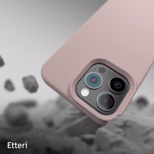 Etteri Silikona mag futrālis iPhone 16 Pro 6,3" gaiši rozā krāsā