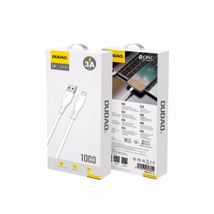 Dudao USB / Lightning 3A 1m balts kabelis (L2L 1m balts)