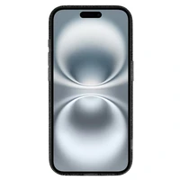 Glitter Magsafe viedtālruņa apvalks iPhone 16 melns caurspīdīgs