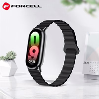 FORCELL F-DESIGN FX8 siksniņa XIAOMI Mi Band 8 melna