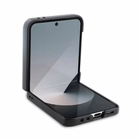 DKNY Checkered Pattern Printed Stripes Viedtālruņa apvalks Samsung Galaxy Z Flip 6 - rozā