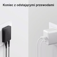 UNIQ Sienas lādētājs Votre Slim Duo 20W USB-C + USB-A melns/charcoal melns