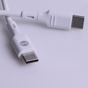 Forever TC-07-30AC PD QC lādētājs 1x USB-C 1x USB 30W balts + USB-C - USB-C kabelis 60W