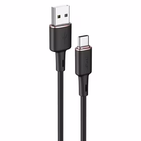 Acefast USB kabelis - USB Type C 1.2m, 3A melns (C2-04 melns)