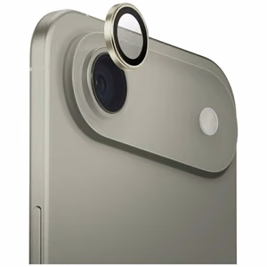 Uniq Optix alumīnija kameras objektīva aizsargs iPhone Air ar aplikatoru - zelta krāsā