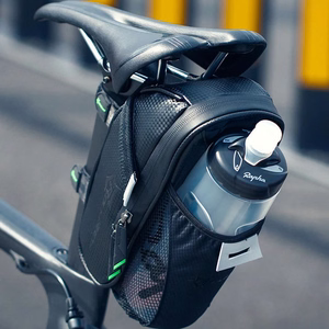 Rockbros C7-1 ūdensnecaurlaidīga velosipēda soma ar stiprinājumu pie sēdekļa, 1.5l - melna