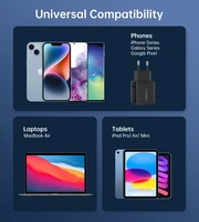 Lādētājs Choetech PD6052 35W USB-C/USB-A melns