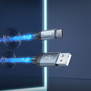 Кабель USB A to USB C Hoco 3A 1 м U112 серый