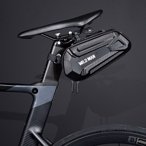 WILDMAN ceļojumu soma zem velosipēda sēdekļa ar rāvējslēdzēju, 1,2L, XT7, melna