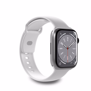 Силиконовый ремешок Puro Icon для Apple Watch 42 / 44 / 45 / 49 мм - белый (2 шт.)
