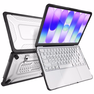 Tech-Protect Kevlar Pro Case for MacBook Neo 13" 2026 - Black and Clear