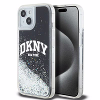 DKNY Liquid Glitter Big Logo iPhone 14/15/13 Viedtālruņa apvalks (m) - melns (m)