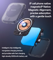 Benks Portatīvais lādētājs 5000mAh YP59 3 in 1 - Type C - magnētiskā, indukcijas 15W melna