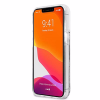 Karl Lagerfeld šķidrs spīdums Karl&Choupette apvalks iPhone 13 Pro / 13 6.1" - sudraba