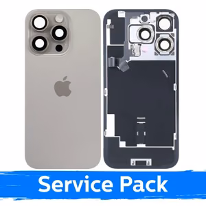 Aizmugurējais vāciņš saderīgs ar Apple iPhone 16 Pro / Natural Titanium / (Service Pack)