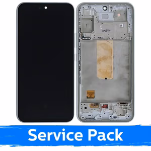 LCD Display Compatible With Samsung A546 A54 5G With Frame / White / (Service Pack)