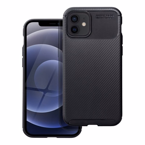 Viedtālruņa apvalks CARBON PREMIUM IPHONE 12 / 12 Pro melns