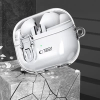 Tech-Protect FlexAir apvalks ar karabīni Samsung Galaxy Buds 3 / 3 Pro – caurspīdīgs