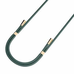 3mk EasyClip tālruņa aukliņa, tumši zaļa (zelta krāsas furnitūra)