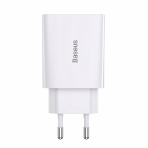 Baseus Speed Mini Quick Charger, USB-C, PD, 3A, 20W (white)