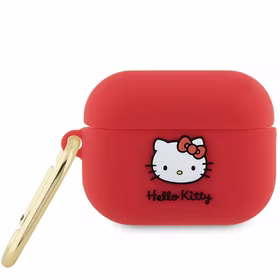 Hello Kitty silikona 3D Kitty galvas apvalks AirPods Pro 2 (2022/2023) - fuksijas