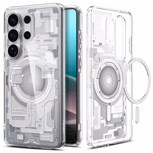Spigen Ultra Hybrid Mag Zero One vāciņš ierīcei Samsung Galaxy S26 Ultra, ar MagSafe, caurspīdīgs un balts