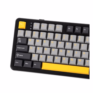 F108 Gray+Orange+Deep Gray Gasket tastatūra ar Volcano RGB slēdžiem – AULA