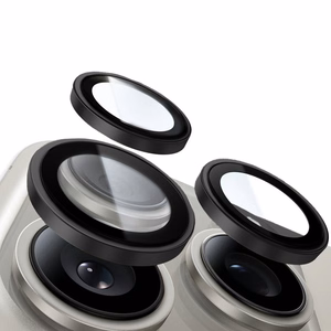 Tel Protect Titanium Lens 99% AR melnie rūdītie aizsargstikli Apple iPhone 18 Pro / 18 Pro Max kameras lēcām (3 gab.)