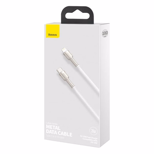 USB-C kabelis Lightning ierīcēm Baseus Cafule, PD, 20W, 1m (balts)